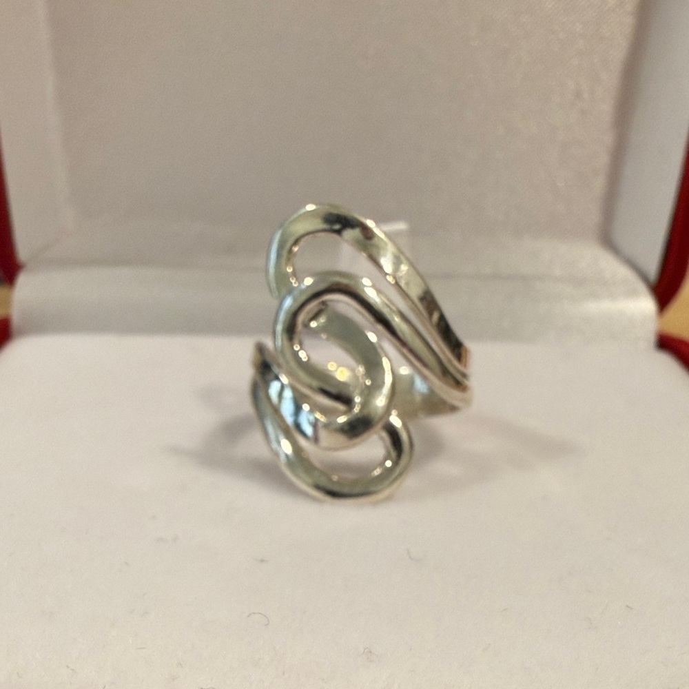 Peruvian Silver Adjustable Statement Ring Nwot - image 5